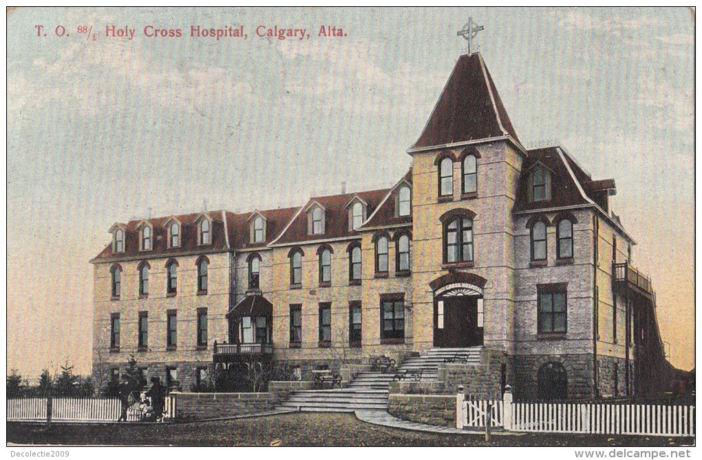 B77661 Holy Cross Hospital Calgary R Canada Scan Front/back Image - Calgary