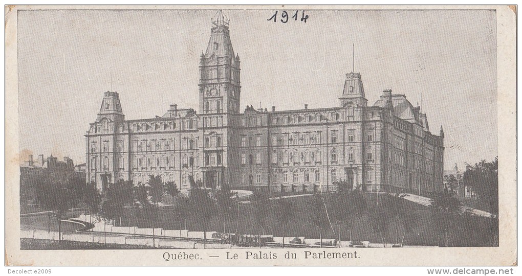 B77735 Quebec Le Palais De Parlament   Canada Scan Front/back Image - Québec – Les Portes