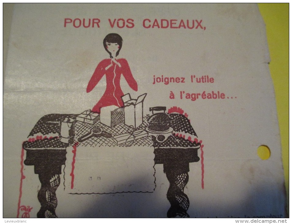 Quittance D´électricité/ Compagnie Parisienne De Distribution D´Electricité/Pour Vos Cadeaux/ 1934  GEF21 - Elektriciteit En Gas