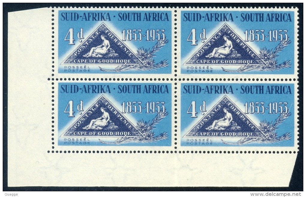 South Africa 1953. 4d Cape Triangular (UHB 120 V3-V4), SACC 144**, SG 145**. - Ungebraucht