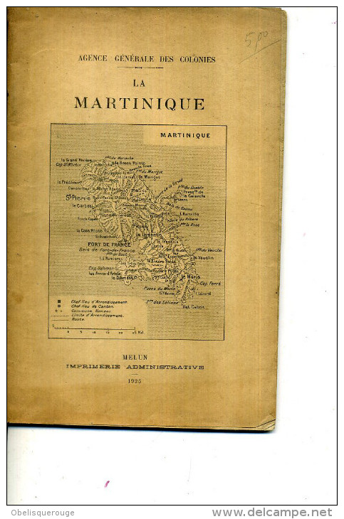 1925 LA MARTINIQUE AGENCE GENERALE DES COLONIES PHOTOS DEVENUES DES CARTES POSTALES - Outre-Mer