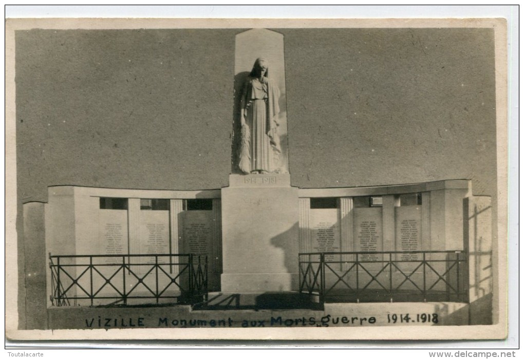 CPA 38 VIZILLE MONUMENT AUX MORTS GUERRE 1914 1918 - Vizille