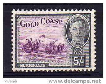 Gold Coast - 1948 - 5/- Definitive - MH - Gold Coast (...-1957)