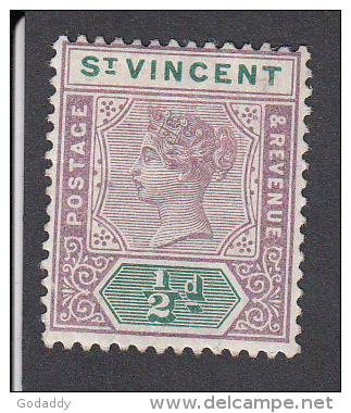 St Vincent 1899  1/2d  MH  SG67 - St.Vincent (...-1979)