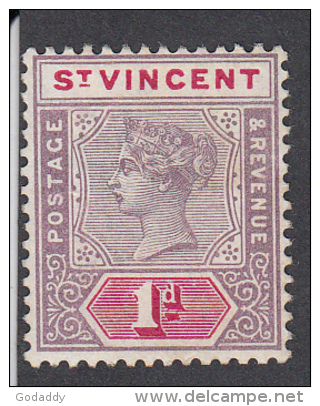 St Vincent 1899  1d  MH  SG68 - St.Vincent (...-1979)