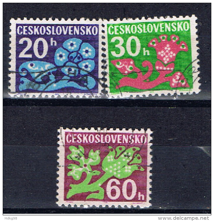 CSR+ Tschechoslowakei 1971 Mi 93-95 Ornamente - Postage Due