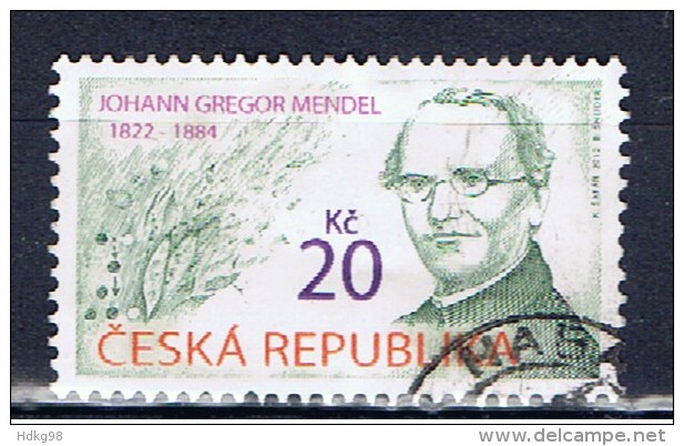 CZ+ Tschechei 2012 Mi 715 Mendel - Used Stamps