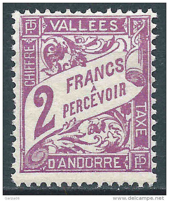 Andorre - 1938 - Taxes N° 19 - Neuf ** - MNH - Unused Stamps