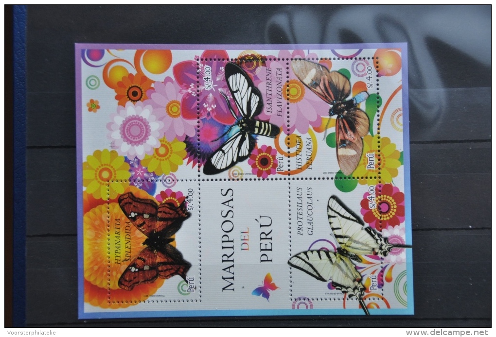 N 059 ++ PERU 2013 ++ BUTTERFLIES PAPILLON SCHMETTERLING ++ MNH NEUF ** - Peru