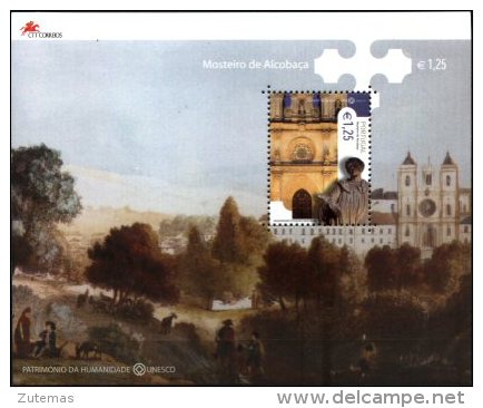 PORTUGAL, 2002, MONASTERY OF ALCOBAÇA, AF#B.259, SS, MNH - Churches & Cathedrals
