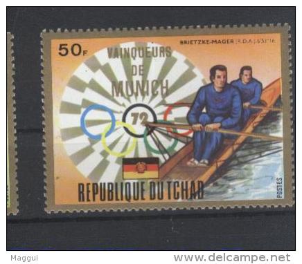 TCHAD    N° 288   * *  Jo 1972  Aviron - Canottaggio