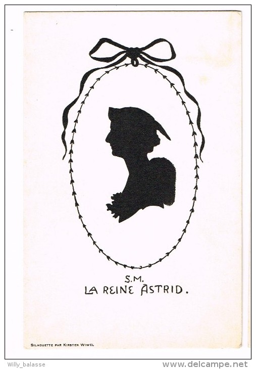 Silhouette "S.M. La Reine Astrid" - Scherenschnitt - Silhouette