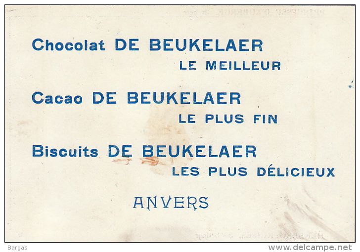 Chromo Chocolat De Beukelaer Anvers Theatre Princesse D'auberge - Other & Unclassified