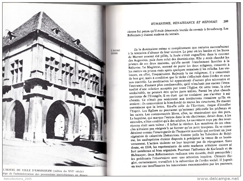 HISTOIRE DE L'ALSACE - SOUS LA DIRECTION DE PHILIPPE DOLLINGER - LIVRE REGIONALISME - A - Alsace