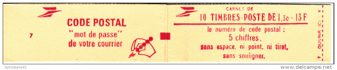 Carnet N°2059 De 10 Timbres Rouges Type Sabine 1,30 F (voir Scan) - Autres & Non Classés