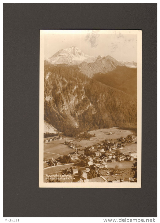 AK Mayrhofen Mit Ahornspitze Von 1941, Gelaufen 2 Bilder - Zillertal