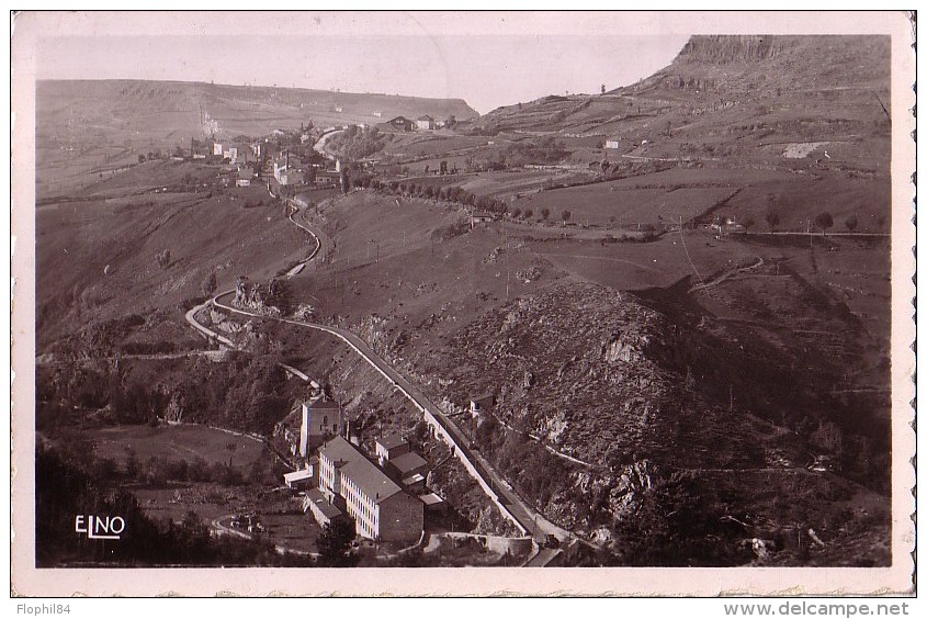 HAUTE LOIRE - MONASTIER SUR GAZEILLE LE 26-8-1952 SUR 12F GANDON - CARTE POSTALE LE MONASTIER L'USINE A SOIE. - Cachets Manuels