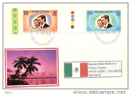 Belle Lettre Postée A ROSEAU (capitale) Vers  Mexique, Deux Photos - Dominica (1978-...)