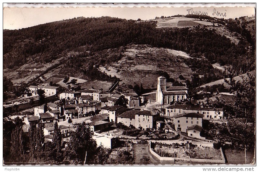 LOIRE - ST THURIN LE 12-8-1961 SUR 20C SEMEUSE - CARTE POSTALE DE ST THURIN VUE GENERALE. - Cachets Manuels