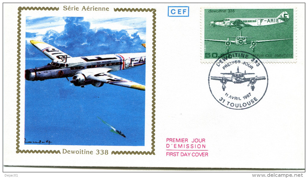 PJ Poste Aérienne Yvert 60 - Toulouse 11 Avril 1987 - Cote 23 Euros - R788 - 1980-1989