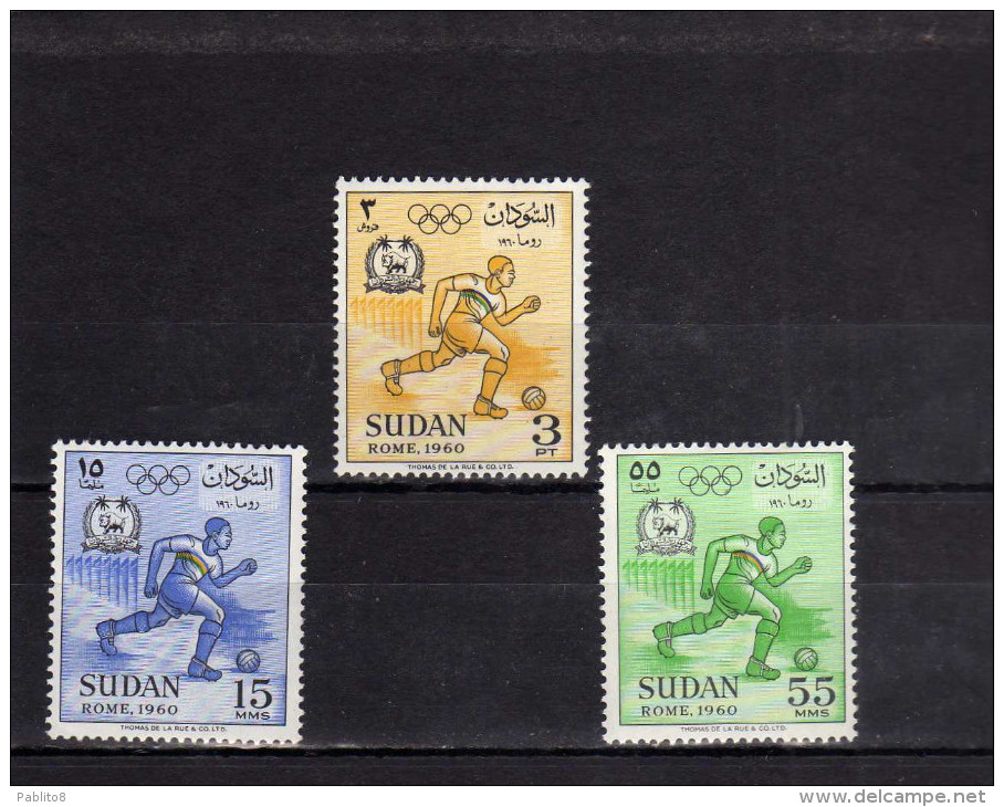 SUDAN SOUDAN 1960 SUMMER OLYMPIC GAMES ROME GIOCHI OLIMPICI ESTIVI ROMA MNH - Soudan (1954-...)