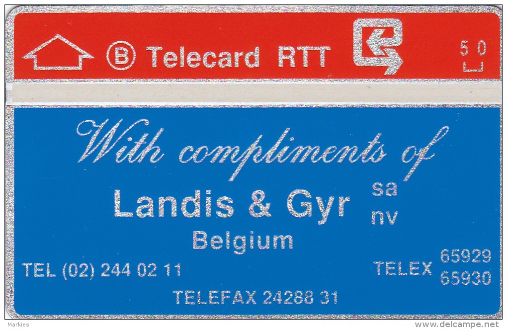 Landis & Gyr Card Belgium 810 E Catalogue 280 Euro (mint,Neuve ) Rare ! - [3] Servicios & Ensayos