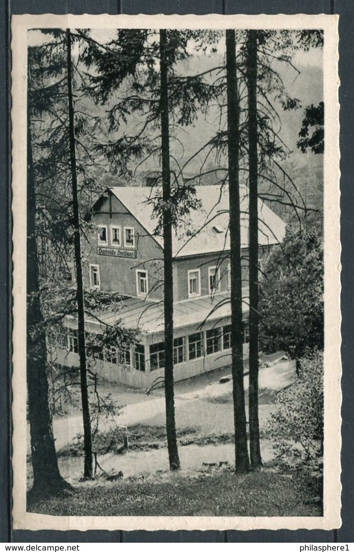 (00075) Gaststätte Bretthäus'l / Erholungsgaststätte Im Priessnitztal - Gel. 1943 - Glashütte