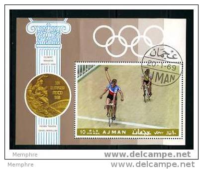 AJMAN  Vainqueurs Cyclisme (Tandem) Winners Tandem Cycling - Estate 1968: Messico