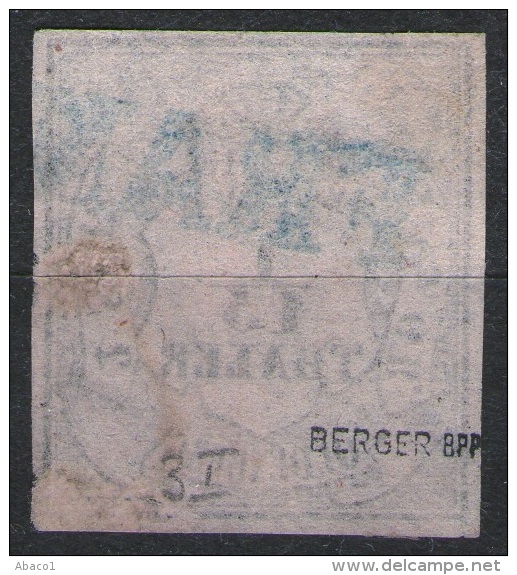 Franco Auf 1/15 Thaler Mattrosa - Oldenburg Nr. 3 I Mit Abart - Seidenpapier - Geprüft BPP - Oldenbourg