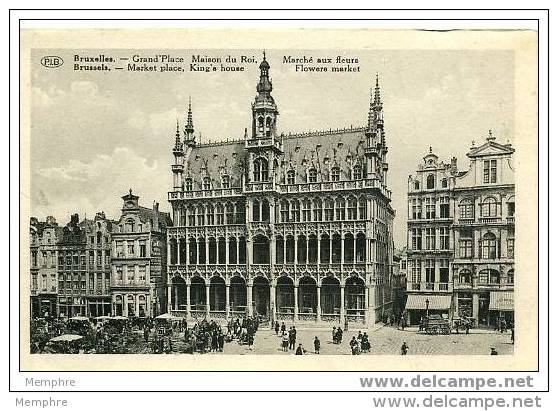 BRUXELLES - Maison Du Roi Et Marché Aux Fleurs  Non Circulée - Markets