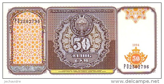 OUZBEKISTAN  50  Sum   Emission De 1994  Pick 78   ***** BILLET  NEUF ***** - Usbekistan