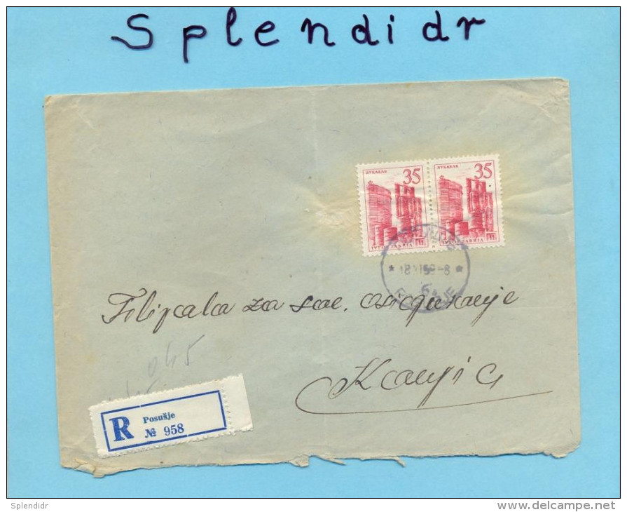 BOSNIA-POSUSJE To KONJIC-Rec.cover No 958-1959 - Covers & Documents