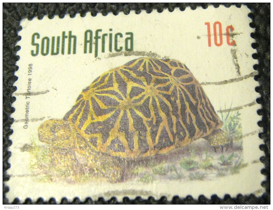 South Africa 1998 Geometric Tortoise 10c - Used - Usados