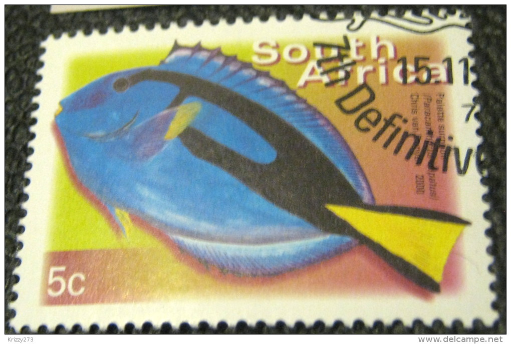 South Africa 2000 Fish 5c - Used - Oblitérés