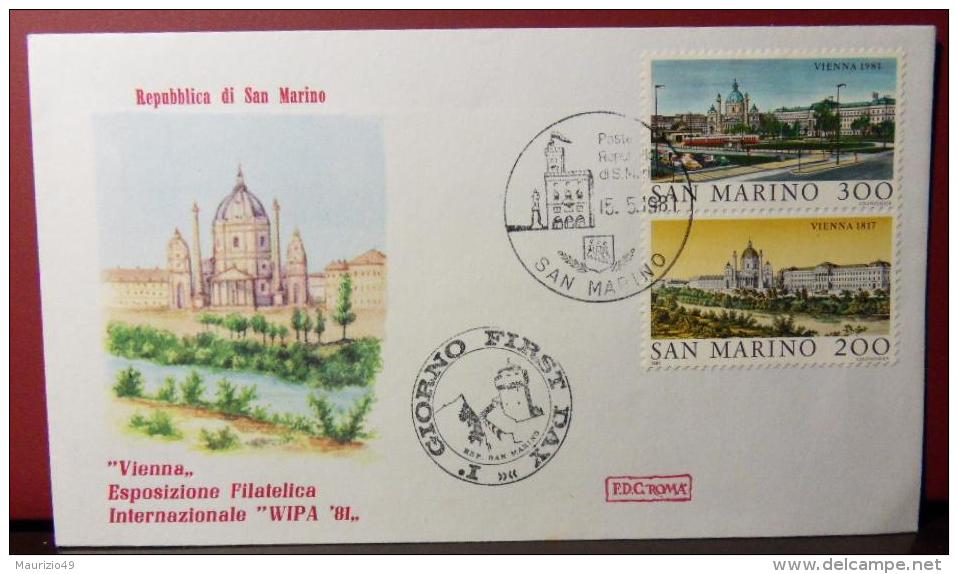 San Marino F.D.C. 1959 .. 1981 LOTTO Nr 5 BUSTE PRIMO GIORNO Con ANNULLI  MARCOFILIA - VEDI FOTO - Collections, Lots & Séries