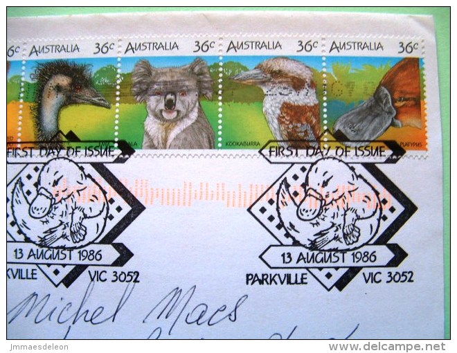 Australia 2010 FDC Cover To Nicaragua - Animals - Platypus Bird Emu - Kangaroo - Ships Yacht Race - Lettres & Documents