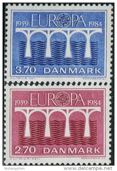 NE3993 Denmark 1984 Europa Bridge 2v MNH - Unused Stamps