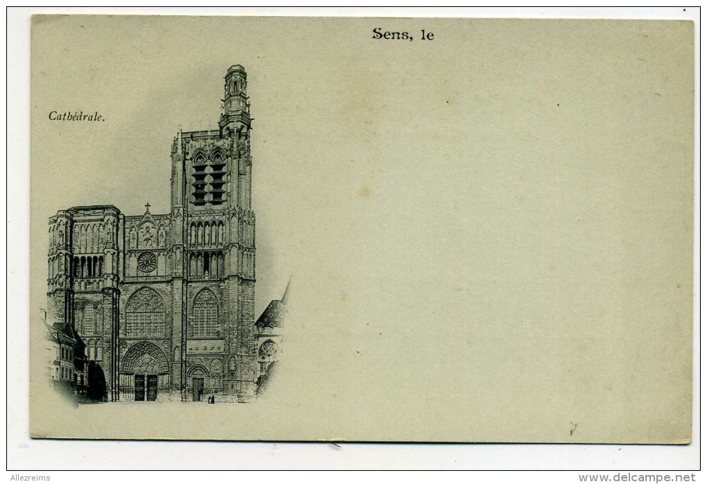 CPA  89   :  SENS  Cathédrale   Carte Précurseur   A   VOIR   !!!! - Sens