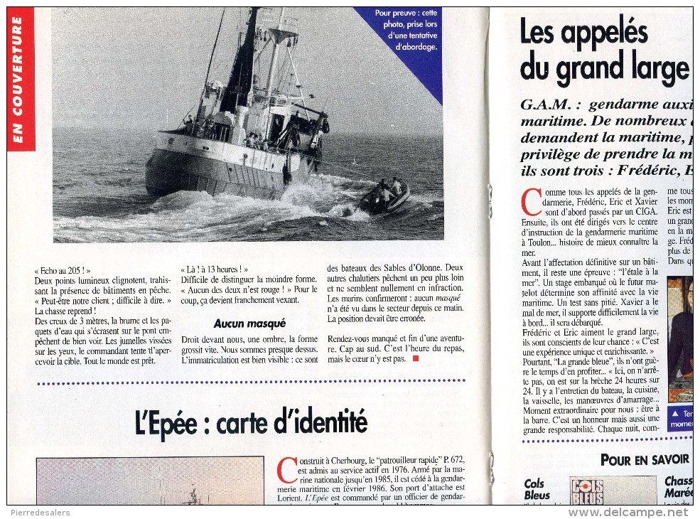 Gendarmerie B - Dossier Gendarme De La Haute Mer - Bateau - Marine - Gendarmerie Maritime - Voir Extraits Militaria - Polizei