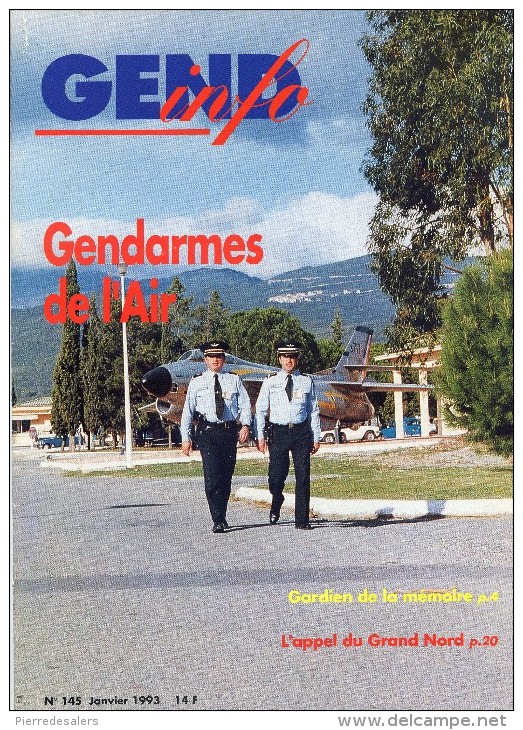 Gendarmerie B - Dossier Gendarme De L' Air - Aviation Avion Base Aérienne - Voir Sommaire Et Extraits - Militaria - Polizei