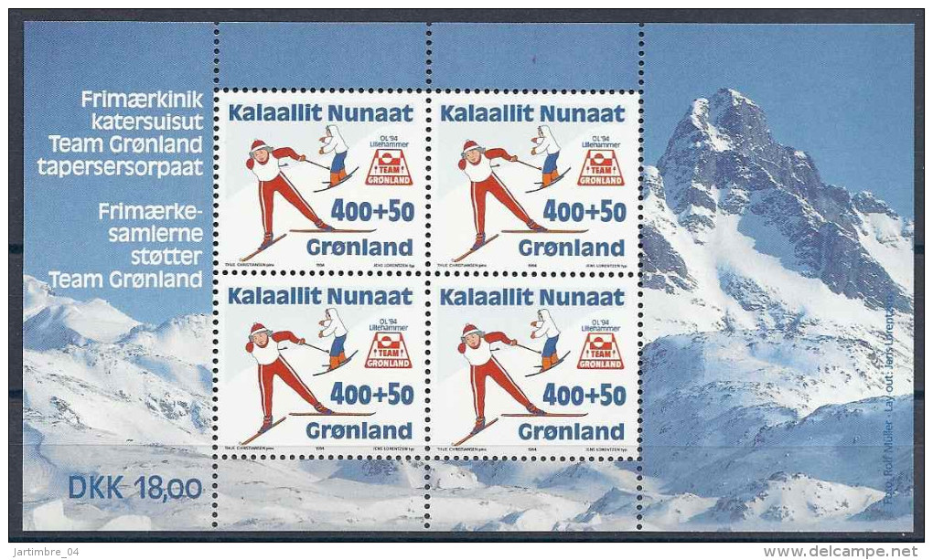 1994 GROENLAND BF 5** J.O Lillehammer - Blocks & Sheetlets