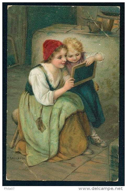 Kaulbach, H. - Children ------- Postcard Not Traveled - Kaulbach, Hermann