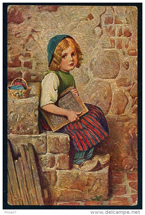 Kaulbach, H. - La Petite Marguerite - Margaritecita  ------- Postcard,traveled - Kaulbach, Hermann