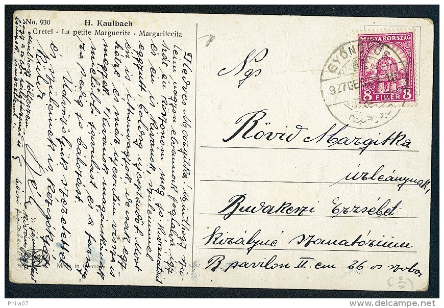 Kaulbach, H. - La Petite Marguerite - Margaritecita  ------- Postcard,traveled - Kaulbach, Hermann