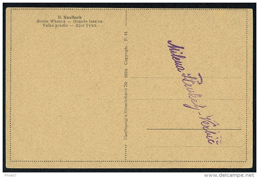 Kaulbach, H. - Grosse Wasche ------- Postcard Not Traveled - Kaulbach, Hermann