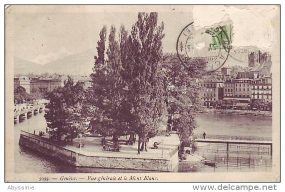 SUISSE - GENEVE - Vue Générale Et Le Mont Blanc - Nr 5093 - D12 767 - Genève