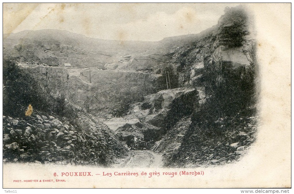 Pouxeux - Les Carrières De Grès Rouge ( Marchal) - Pouxeux Eloyes