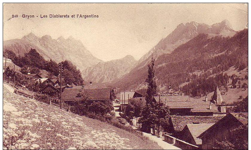 248  -  GRYON   - LES  DIABLERETS   ET   L  ARGENTINE - Gryon