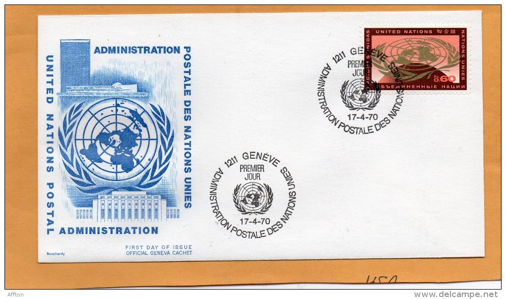 United Nations Geneve 1970 FDC - FDC