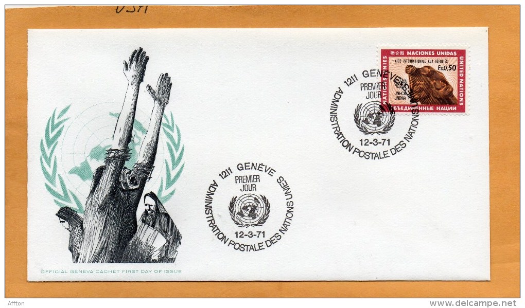 United Nations Geneve 1971 FDC - FDC